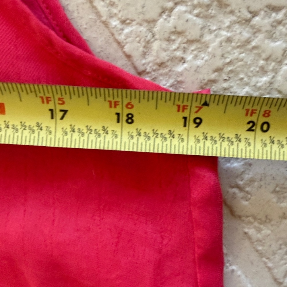 Cynthia Rowley Vibrant Red V-Neck Blouse - Picture 4 of 6
